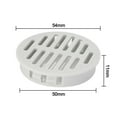 thumbnail image 1 of 20 Pcs Évents Ronds de 50mm/2 Po pour Armoire, Couvercle de Trou en Maille, 1 of 9