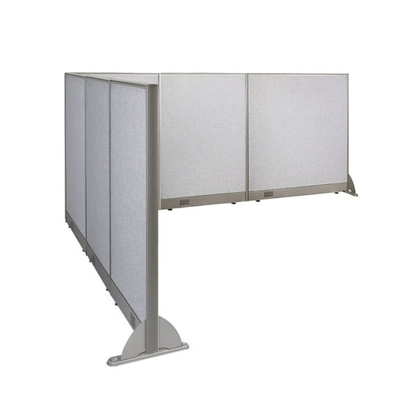 GOF L-shaped Freestanding Office Partition, Room Divider, Privacy Screen, Workstation Cubicle (90”D x 120"W x 48”H)
