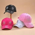 thumbnail image 3 of QASIEATN Daily Wear Baseball Caps for Women Adjustable Breathable Baseball Cap for Women Sequins Casual Sports Cap Hat Fall Fashion Accessories, 3 of 6