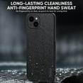 thumbnail image 6 of SaniMore for iPhone 14 Case (6.1" 2022 Release), PU Leather Anti-scratch Anti-greasy Drop-proof Soft TPU Shell Slim Fit Lightweight Wear-resistant for iPhone 14 (6.1" 2022), Black, 6 of 10