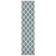 thumbnail image 4 of SAFAVIEH Beach House Talbot Geometric Indoor/Outdoor Area Rug, Blue/Creme, 3' x 5', 4 of 6