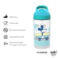 thumbnail image 5 of Zak Designs 2pc 16 oz Disney Kids Water Bottle Plastic with Flip Straw Spout Cover and Carry Handle, Disney Mickey Mouse Street Beach, 5 of 9