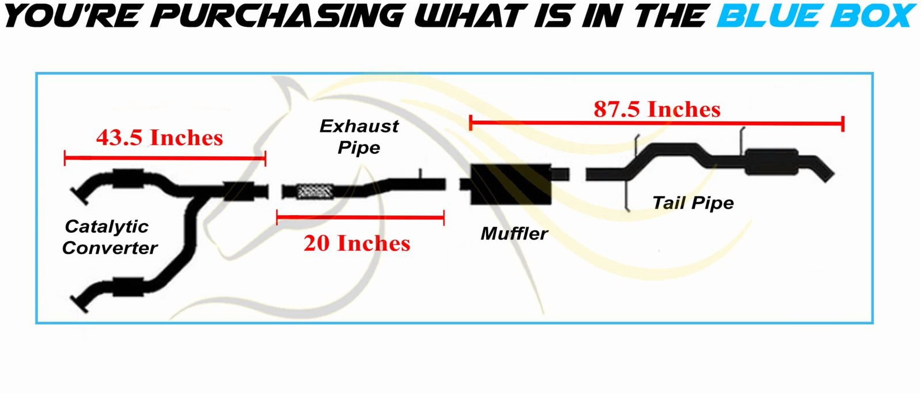 EPA Approved Complete Exhaust System Fits 2009–2014 Chevrolet Tahoe 4.8L 5.3L