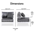 thumbnail image 3 of Elle Decor Fauteuil d'Appoint d'Extérieur Paloma Blanc, 3 of 8
