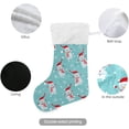 thumbnail image 3 of Coolnut 17.7 Inch Christmas Stockings, 1 PCS Winter Christmas Snowflake Snowman Presonalized Large Stocking Sock for Family Holiday Xmas Party Decorations, 3 of 7