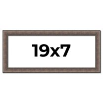 19x7 Frame Silver Real Wood Picture Frame Width 1.25 Inches | Interior Frame Depth 0.5 Inches |