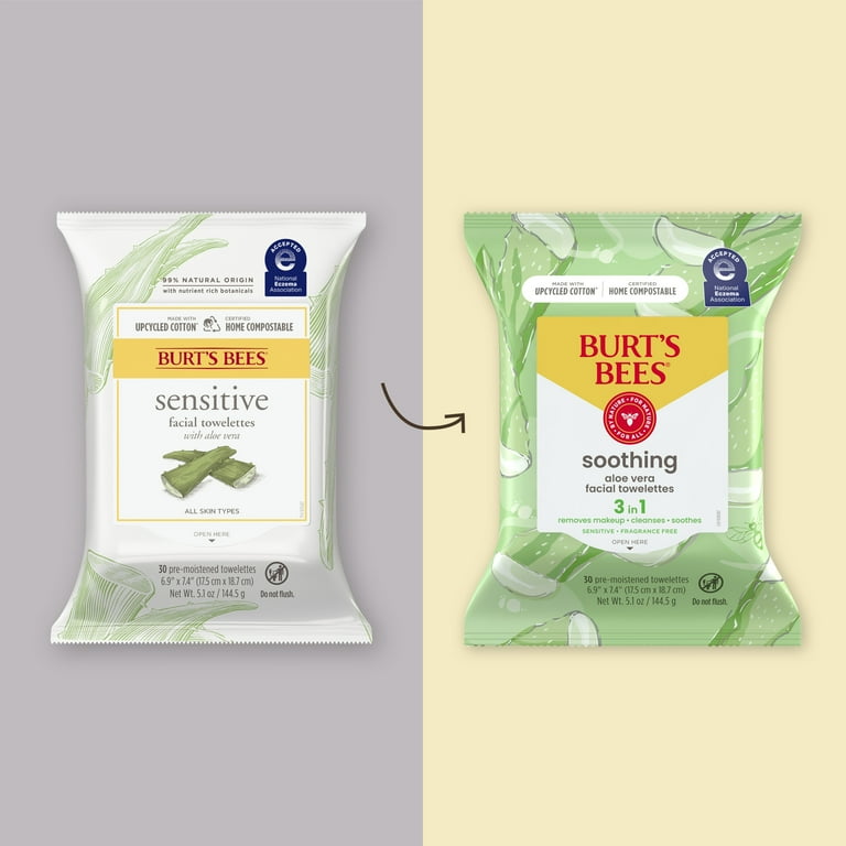 BURT'S BEES Sensitive Facial Towelettes