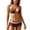 Coffee1, variant on Summer Print Reversible Triangle Halter Bikini Set, Women's 4th Of July Hotdog Print Summer Swimsuit 2-in-1 Bathing Suit(Blue1/L)