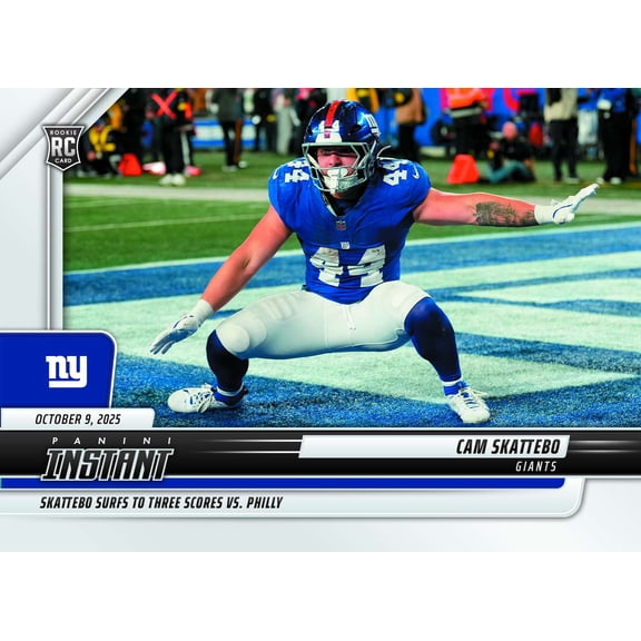 NFL 2025 Instant Football  Cam Skattebo #138 [Rookie]