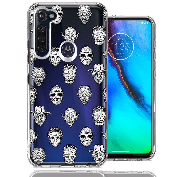 MUNDAZE For Motorola Moto G Stylus Halloween Horror Villains Design Double Layer Phone Case Cover