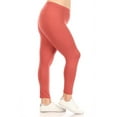thumbnail image 2 of Women's Plus Size Elastic Band Waist Stretch Comfy Workout Leggings Pants, 2 of 4