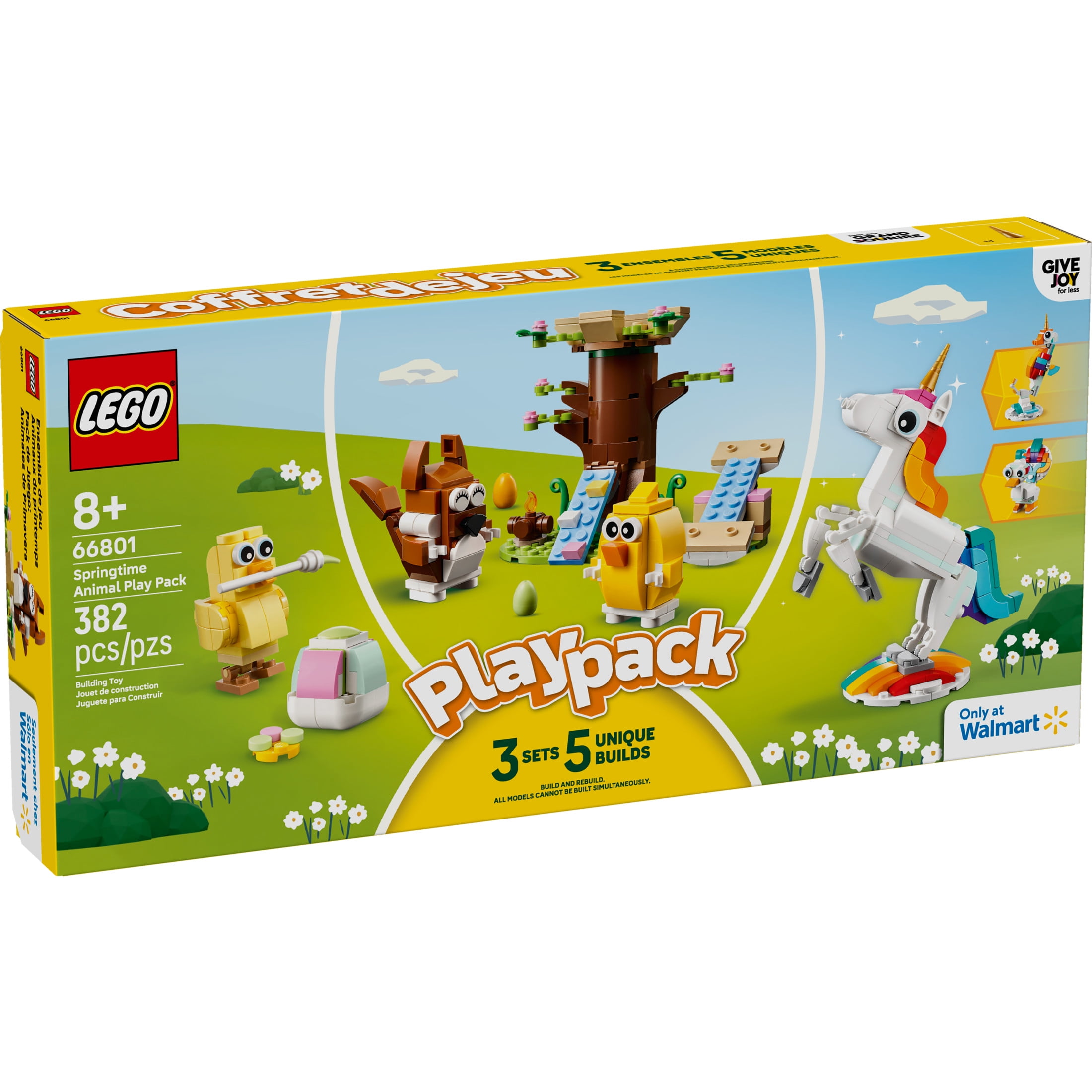 LEGO Creator Springtime Animal Play Pack  5 Adorable Animal Builds in 1 Box  Easter Chick, Unicorn, (图2)