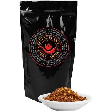Fiery Farms Flocons de Piment « Red Devil's Breath », Mélange de Chili Artisanal Ultra Piquant, 1 kg (2,2 Lb) Emballage Professionnel en Vrac