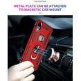 thumbnail image 4 of Entronix Heavy Duty Case Designed for iPhone X, Rotating Ring Protective Cover, Red, 4 of 7