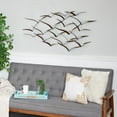 thumbnail image 3 of DecMode Brown Metal Flying Flock Of Bird Wall Decor, 3 of 12