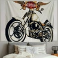 thumbnail image 2 of Orinice  Motorcycle Tapestry, Chopper Customized Club Insignia Bikes Hippie Classic Retro Themed Print, Fabric Wall Hanging Decor for Bedroom Living Room Dorm,  40x60inch, 2 of 6