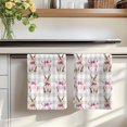 thumbnail image 7 of Easter Kitchen Towels Set of 3, Spring Pink Bow Rabbit Grey White Gingham Plaid Absorbent Dish Towels for Kitchen, Microfiber Hand Towel, Quick Drying Tea Towel for Cleaning Decorative Dishcloths, 7 of 7