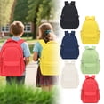 thumbnail image 2 of FUZHIQ Solid Color School Backpack for Ages 3rd 4th 5th 6th Grade Multi Side Pockets Breathable Padded Straps Simple Bookbag Elementary Back to School, 2 of 4