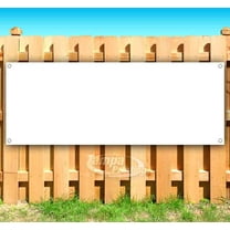 Blank White Banner 13 oz Vinyl Banner With Metal Grommets