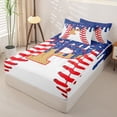 thumbnail image 2 of Homewish Boys Ball Games Zipper Twin Comforter Sets with Fitted Sheet and 2 Pillowcases,Ice Cream Baseball P Alphabet Zipper Bedding Set For Kids Teens,Navy Blue Reversible,4 Pieces, 2 of 7