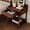 20.4" Walnut Nightstand, variant on 23.3" Merax Nightstand with 2 Drawers,Wood Nightstand Mirrored Metal Legs Bedside End Table for Bedroom,Dorm,Black