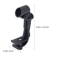 thumbnail image 2 of WRITWAA 2 Pcs Clip de Tambour de Microphone Compact Réglable avec Matériau ABS pour Utilisation en Kayak Noir, 2 of 8