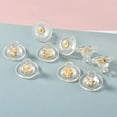 thumbnail image 3 of YAOMOBB Hypoallergenic Earring Backs Soft Clear Silicone Earring Backs Replacements Lead Free Double Locking Earring Backs for Studs/Droopy 10Pcs, 3 of 6