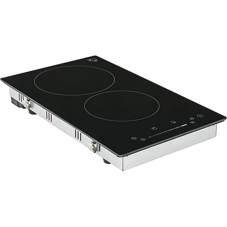 Cooksir 2 Burners Ceramic Cooktop 12 Built-in Electric Stove Top with Knob