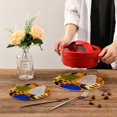 thumbnail image 2 of SKYSONIC Abstract Pumpkin Trivet Pot Holders Pads, Set of 2 Autumn Pot Holder Heat Resistant Trivets Cotton Thread Weave Mats Kitchen Table Decor, 2 of 7