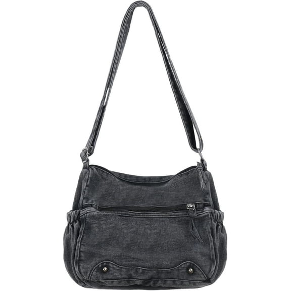 Denim Crossbody Bag Casual Cross body Bag Large Capacity Handbag