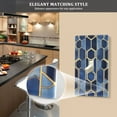 thumbnail image 5 of Yayeee Blank Wall Plate Cover 1-Gang 4.5"x2.7" Home Unused Decorative Outlet, Blue Hexagon Pattern, 5 of 7