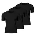 thumbnail image 3 of LIBRCLO 3-Pack Mens T Shirts Big and Tall Workout Shirts for Lightweight Breathable Short Sleeve Crewneck Tees, Running Gym Athletic, Black 5XL, 3 of 7