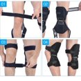 thumbnail image 4 of Hweilai La Genouillère de Randonnée la Genouillère Élastique, la Genouillère Respirante de Soutien de Ressort Réduit la Pression au Genou pour l'Exercice de Squat d'Alpinisme d'Escalade d'Arthrose de Genou, 4 of 5