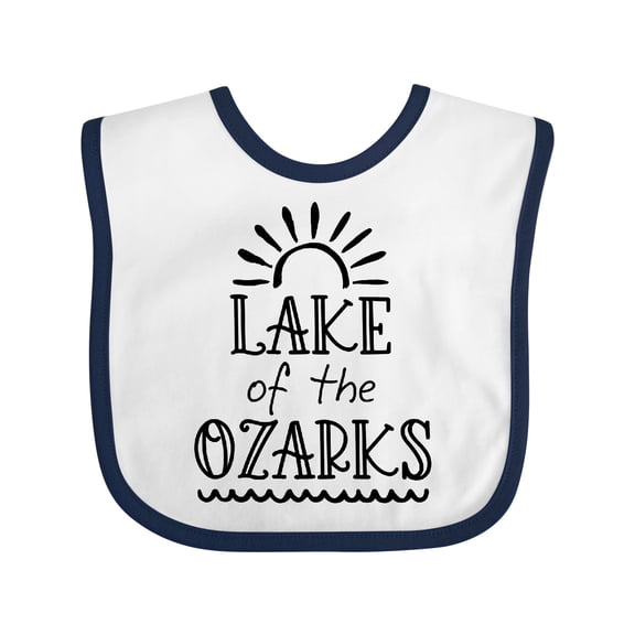 Inktastic Lake of the Ozarks Sun and Lake Boys or Girls Baby Bib