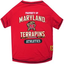 Pets First Collegiate Maryland Terrapins Pet Dog T-Shirt in 5 Sizes - Extra Small