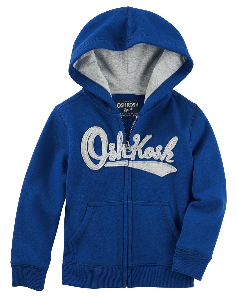 OshKosh B'Gosh Infant Boys Zip-Up OshKosh Logo Hoodie Navy Blue NWT jacket