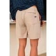 thumbnail image 3 of Burlebo Men's Everyday Shorts (Light Khaki - American Flag, Large), 3 of 3