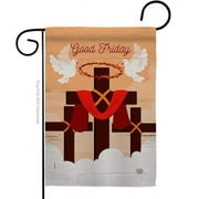 Ornament Collection  The Good Friday Religious Faith Double-Sided Decorative Garden Flag, Multi Color