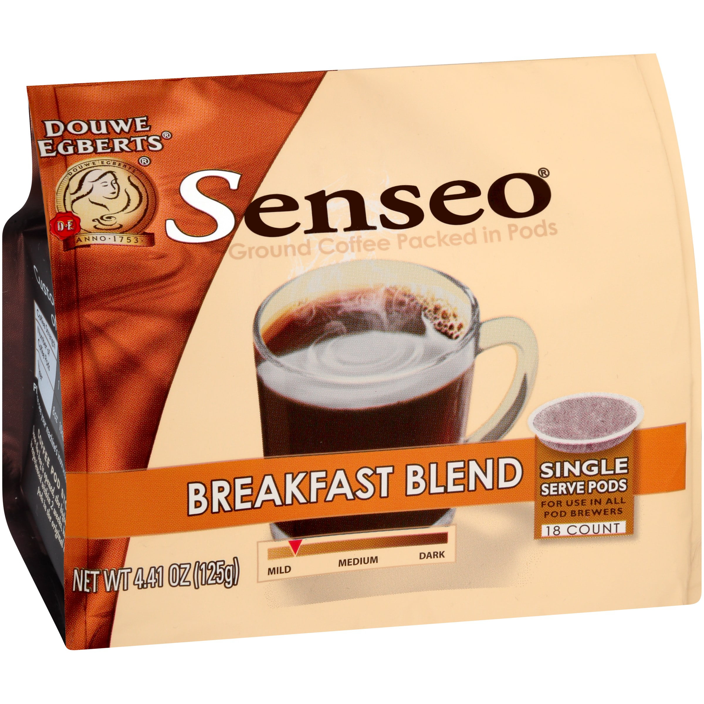 Knikken Bonus analyseren Douwe Egberts Senseo Breakfast Blend Coffee Single Serve Pods, 18ct -  Walmart.com