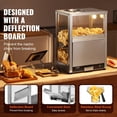 thumbnail image 5 of Professional 80L Heated Snack Display Case - High-Capacity Warming Unit for Crispy Nacho Chips, Buttered Popcorn, Salted Peanuts, Potato Wedges, 5 of 7