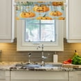 thumbnail image 3 of Cute Pumpkin and Leaf Valance Curtains Rod Pocket for Kitchen Living Room Windows Farmhouse Decor 54x18, 3 of 6