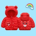 thumbnail image 4 of Esaierr Toddler Ears Winter Coats Cartoon Down Jacket for Baby Boys Girls Puffer Jacket Outerwear with Hoods Padded Long Sleeve Cotton Coat for 9M-4Y, 4 of 5