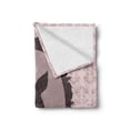 thumbnail image 2 of Chihuahua Soft Flannel Fleece Throw Blanket, Dog Silhouette in Vintage Portrait Curly Ornaments, Cozy Plush for Indoor and Outdoor Use, 60" x 80", Mauve Grey Pink, by Ambesonne, 2 of 6