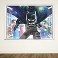 thumbnail image 4 of 3d Cartoon Batman Lego Fake Window Wallpaper para la decoración de la habitación,11 Feliz Sencillez, 4 of 5