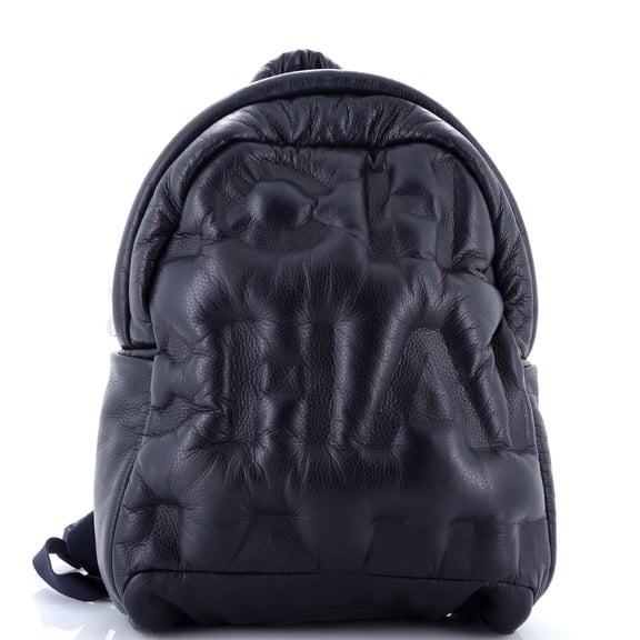 Pre-Owned Doudoune Backpack Leather Medium By Rebag