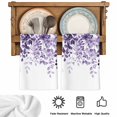 thumbnail image 5 of Purple Kitchen Towels Set of 1, Eucalyptus Leaves Absorbent Dish Towels for Kitchen, Microfiber Hand Towel, Quick Drying Tea Towel for Cleaning Decorative Dishcloths Summer Botanical Watercolor, 5 of 7