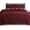 Buffalo Burgundy, variant on 4-Piece Cotton Flannel Sheet Set, Deep Pocket Fitted, Twin, Plaid Ivory