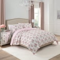 thumbnail image 2 of Paris Hilton 3-Piece Coquette Floral Pink Comforter Set, King, 2 of 11