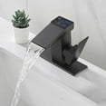 Bathroom Faucet Waterfall Temperature Time Display Faucet Hot and Cold