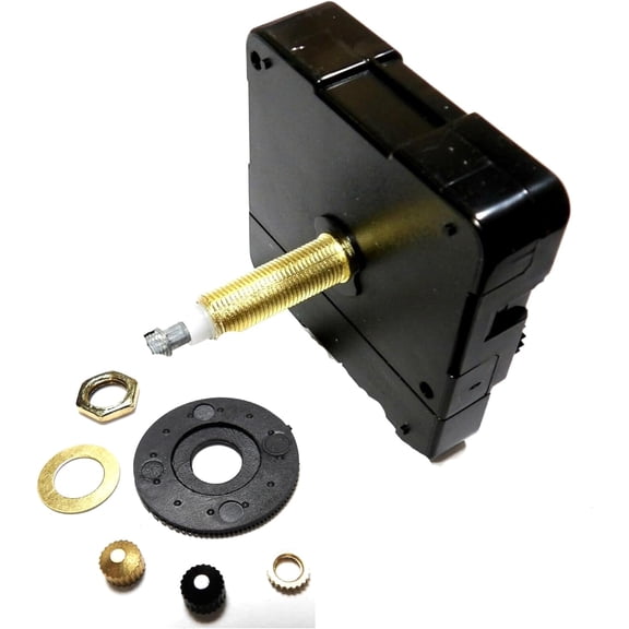 High   Clock Movement w/Extended Shaft (for Long Hands), Extra Long Shaft, 15/16", Wall Clock, Non Ticking, Clock, Quiet, Silent